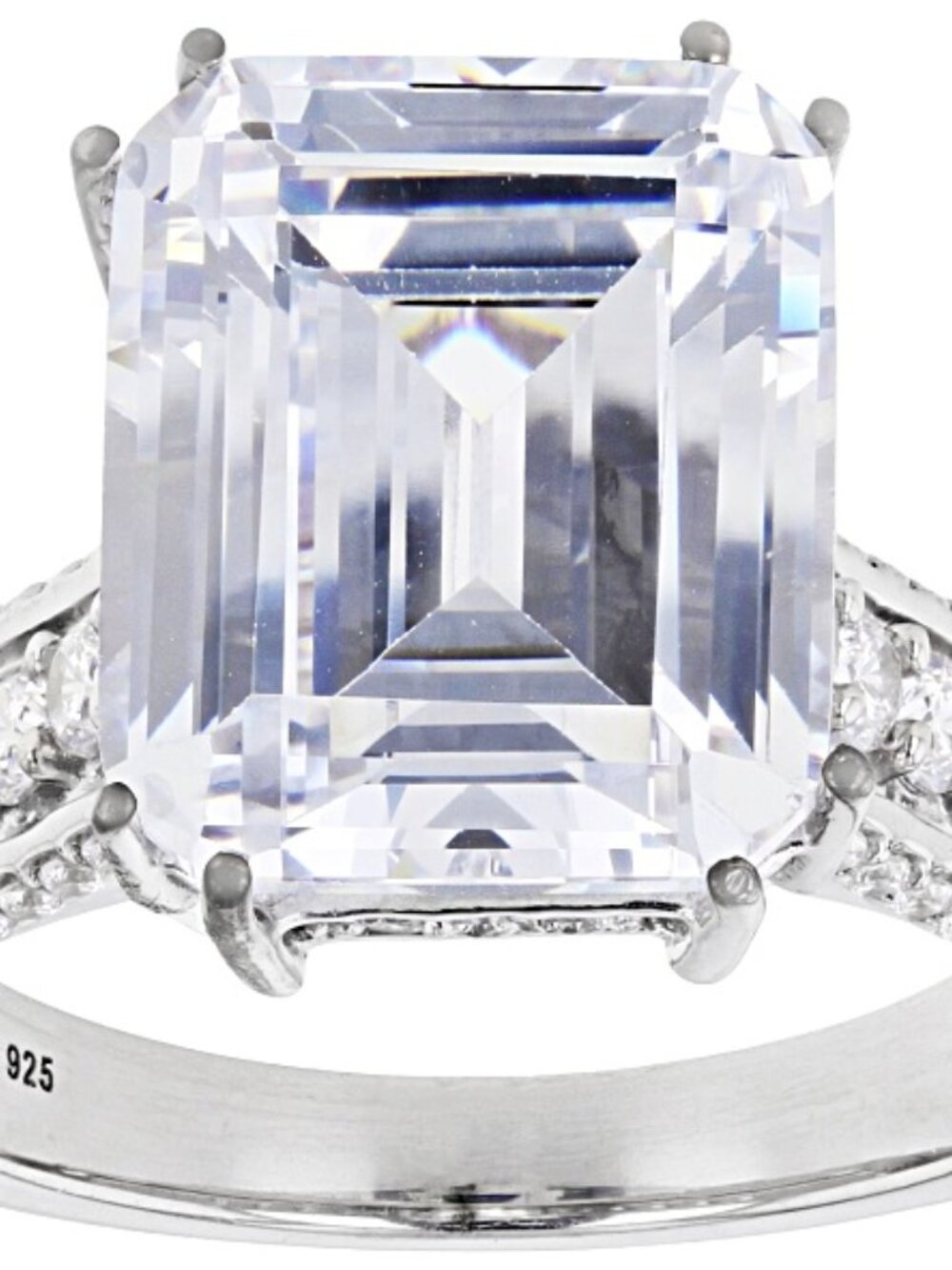 Bella Luce Rhodium Plated Engagement Ring 11.35ctw.Size 10